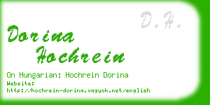 dorina hochrein business card